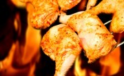 Muslos de pollo a la parrilla