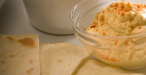 hummus dip with pita bread and vegetable hummus dip with pita bread and vegetable