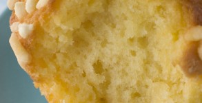 Large Lemon Meringue Muffin On A Plate Large Lemon Meringue Muffin On A Plate