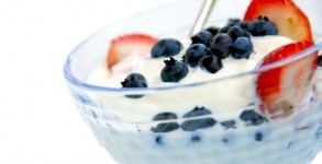 Yogurt and berries Yogurt and berries