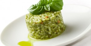 Risotto con albahaca